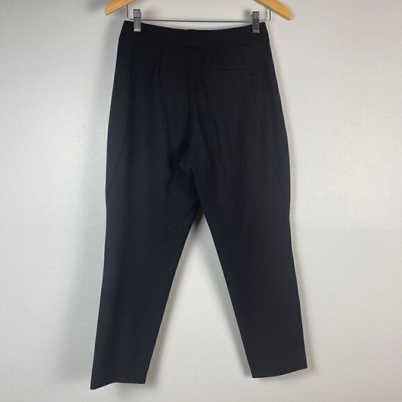 Piazza Sempione Straight Leg Cropped Black Trousers - Picture 2 of 9